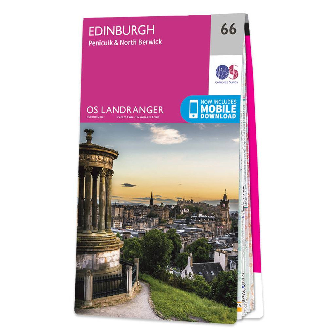 OS Map of Edinburgh Landranger 66