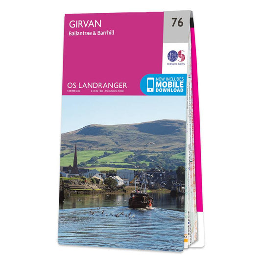 OS Map of Girvan Landranger 76