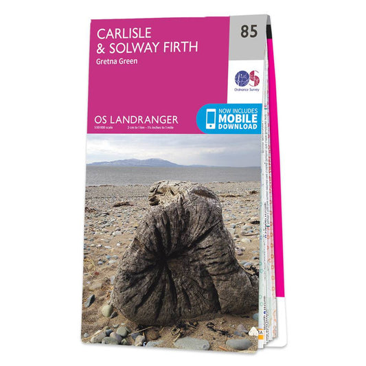 OS Map of Carlisle & Solway Firth Landranger 85