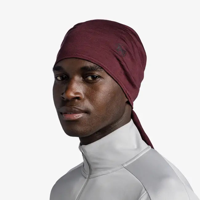Buff Merino Lightweight Solid Garnet