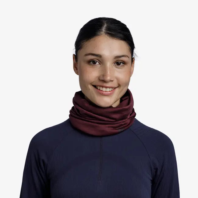 Buff Merino Lightweight Solid Garnet