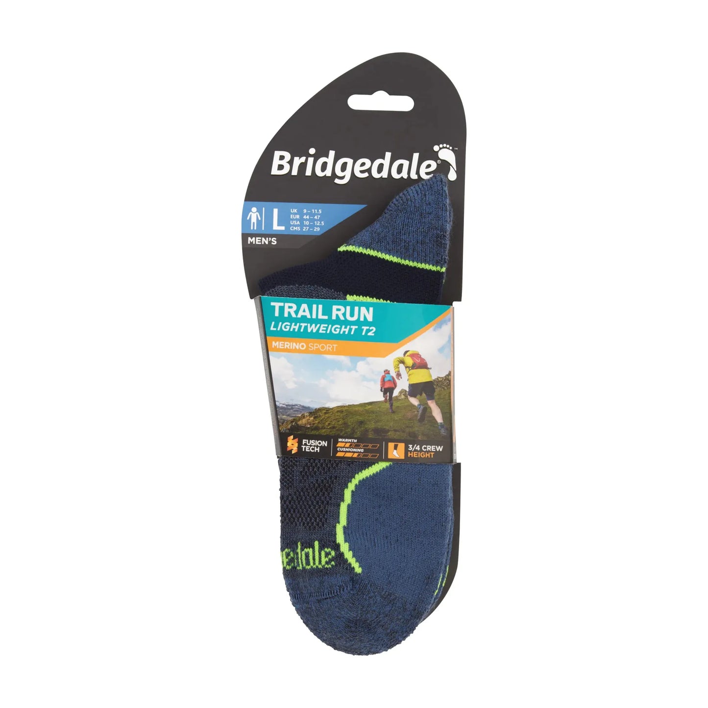 Bridgedale Men's Lightweight T2 Merino Sport 3/4 Crew
