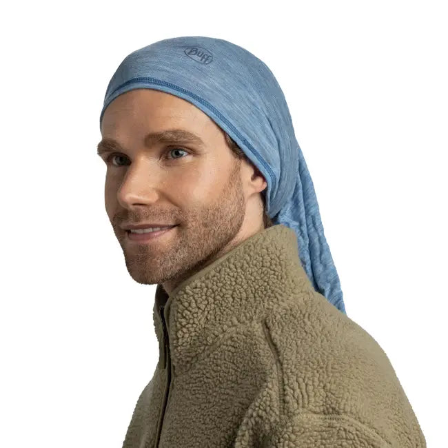 Buff Merino Lightweight Solid Lake Blue