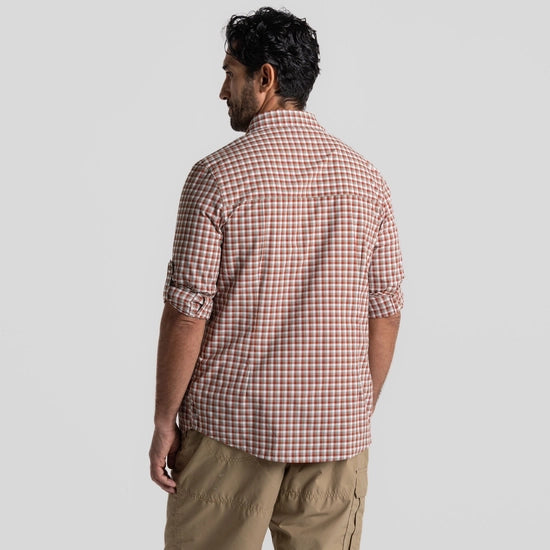 Craghoppers Men's NosiLife Nuoro Check Long Sleeved Shirt