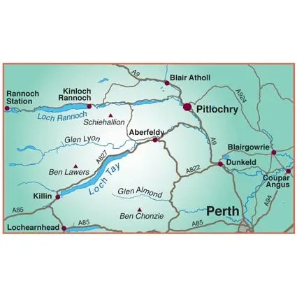 Harvey Highland Perthshire Cycling Map