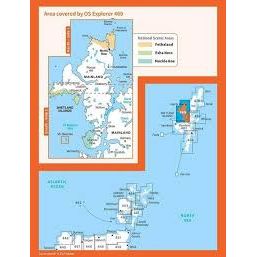 Map of Shetland Mainland North West