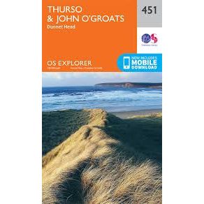 Map of Thurso & John O'Groats 451