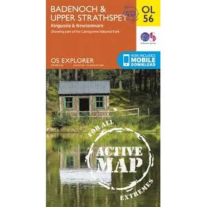Map of Badenoch & Upper Strathspey OL56
