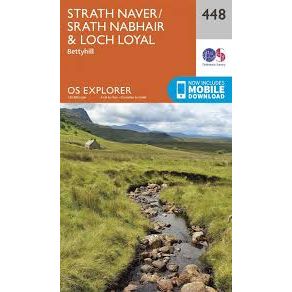 Map of Strath Naver/Srath Nabhair & Loch Loyal 448