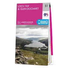 Map of Loch Tay & Glen Dochart 51