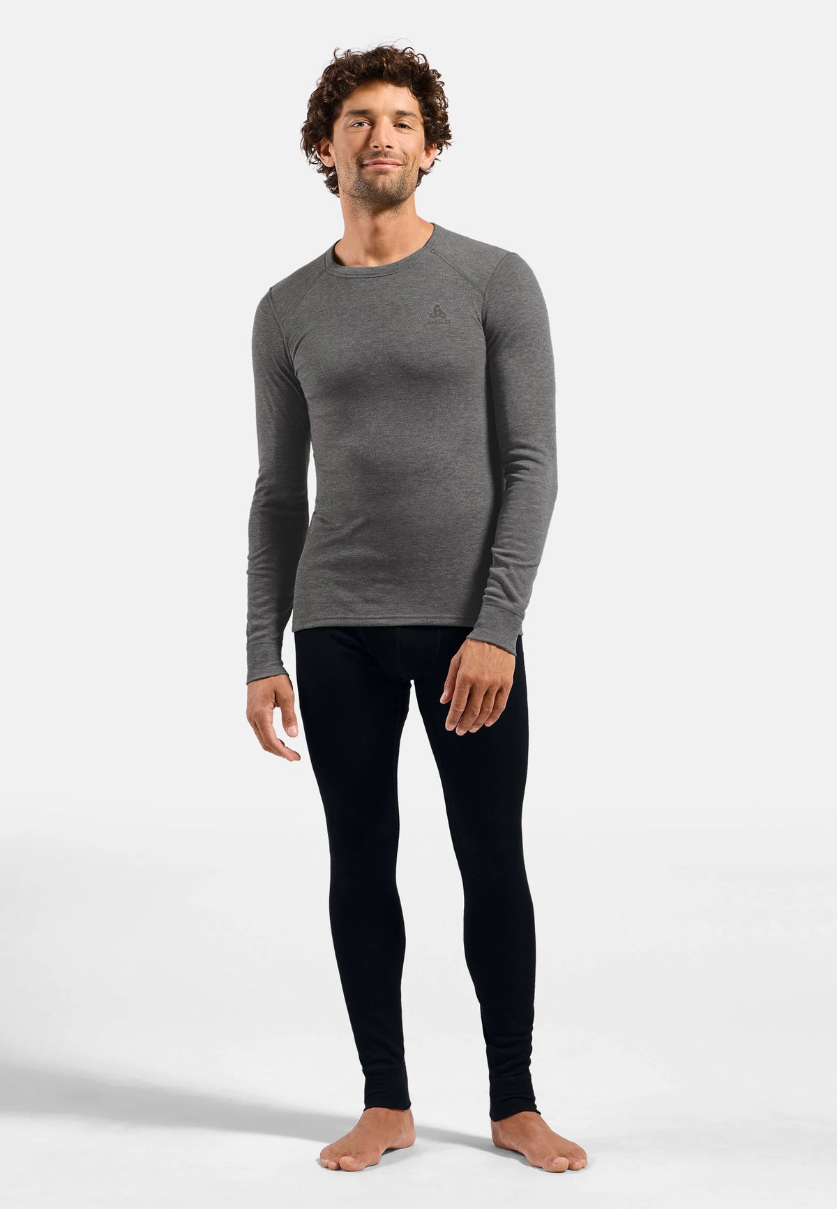 Odlo Men's Active Warm Base Layer Top Crew Neck Long Sleeve