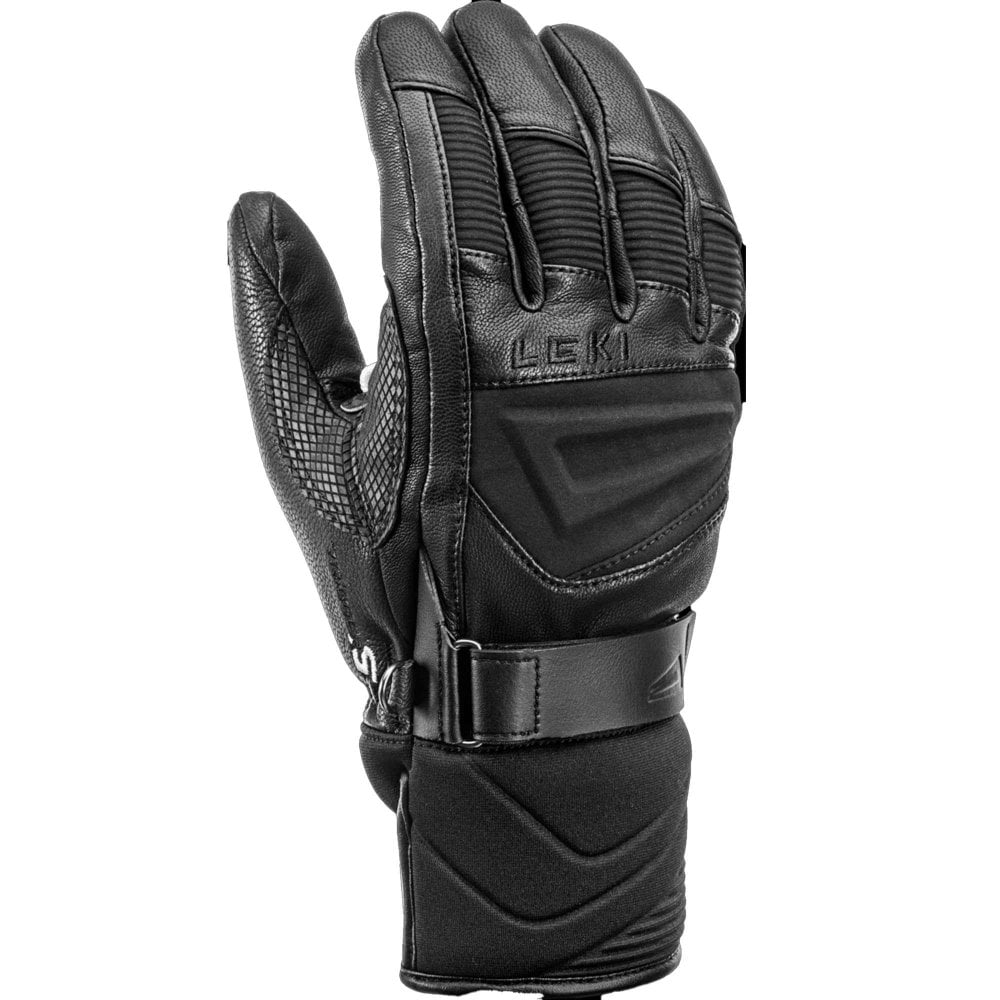 Leki Griffin S Leather Ski Gloves Black