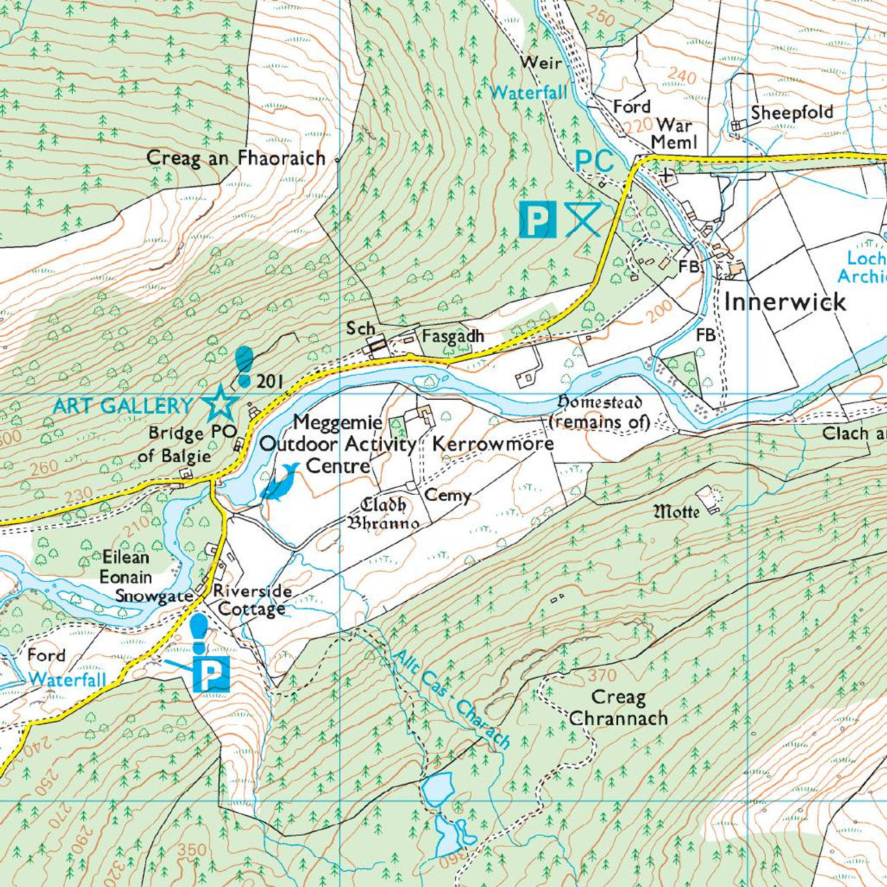 Map of Ben Lawers & Glen Lyon OL48