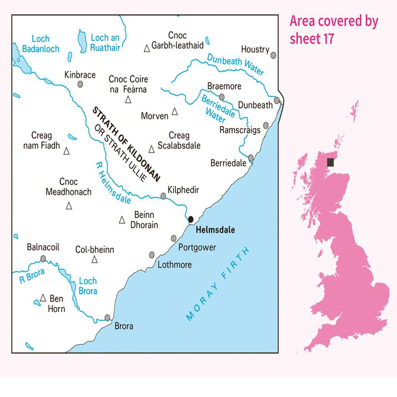 Map of Helmsdale & Strath of Kildonan 17