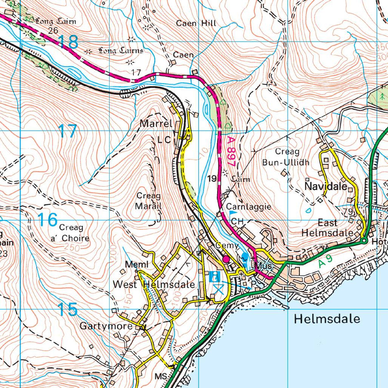 Map of Helmsdale & Strath of Kildonan 17