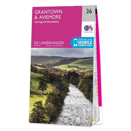 OS Map of Grantown & Aviemore: Landranger 36