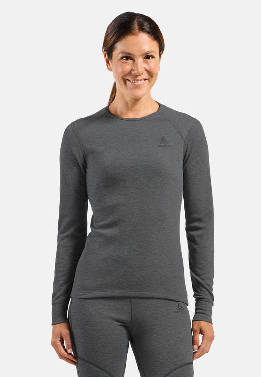 Odlo Women's Active Warm Base Layer Top Crew Neck L/S