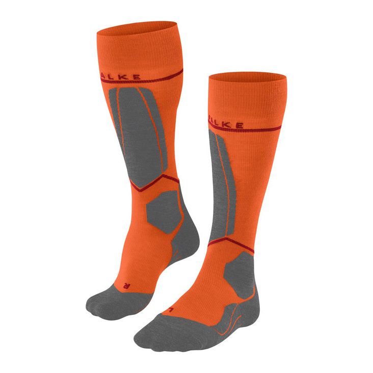 Falke SK4 Advanced Compression Light Men's Skiing Knee-high socks Flash Orange