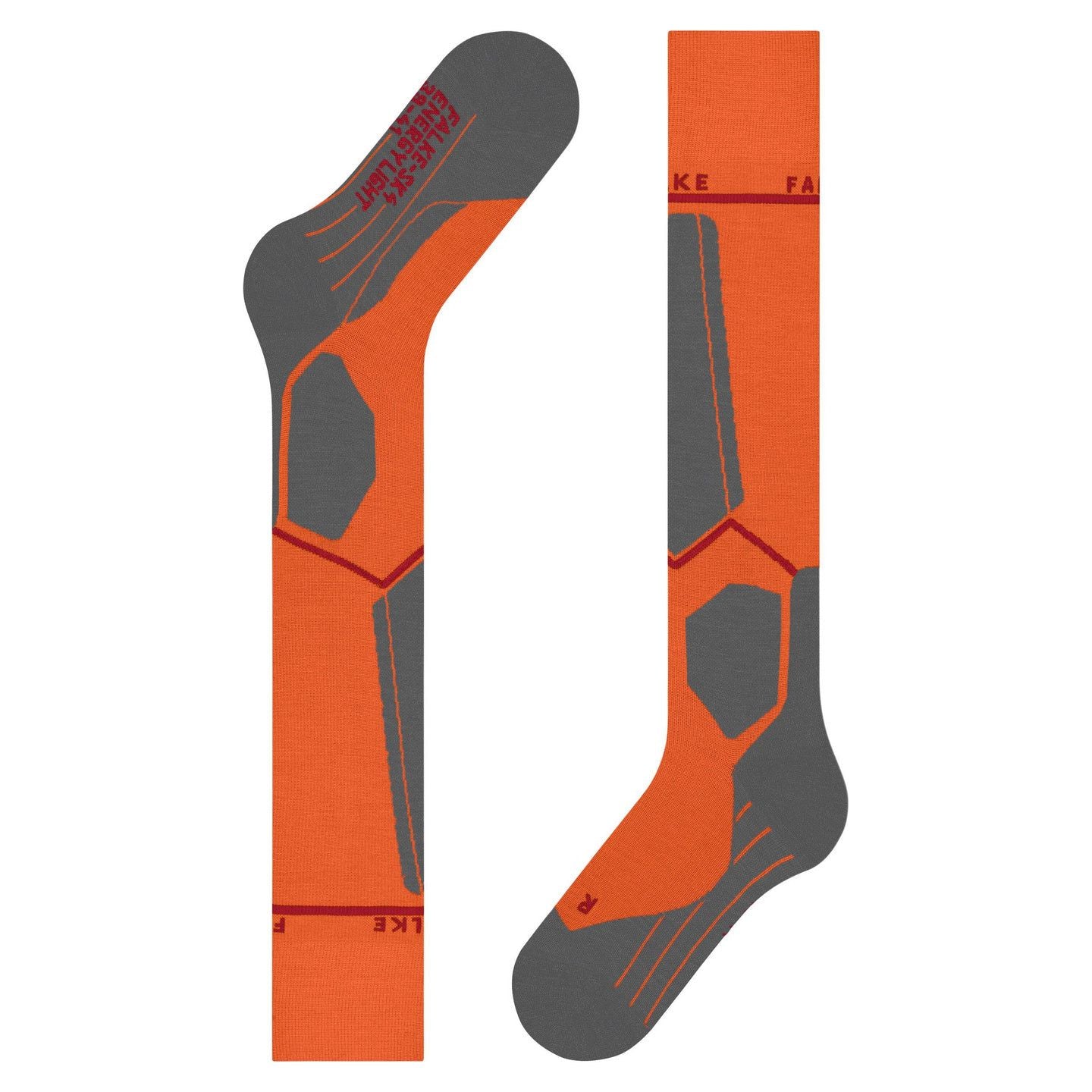 Falke SK4 Advanced Compression Light Men's Skiing Knee-high socks Flash Orange