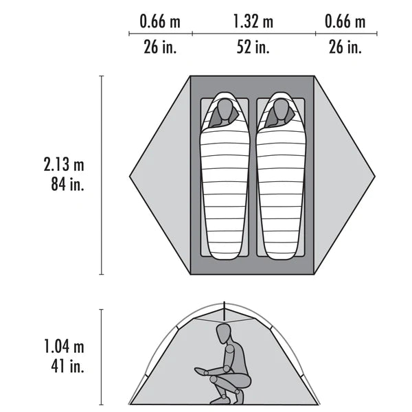 MSR Elixr 2 Person Backpacking Tent