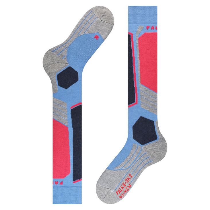 Falke SK2 Intermediate Women Skiing Knee-high socks Blue Note