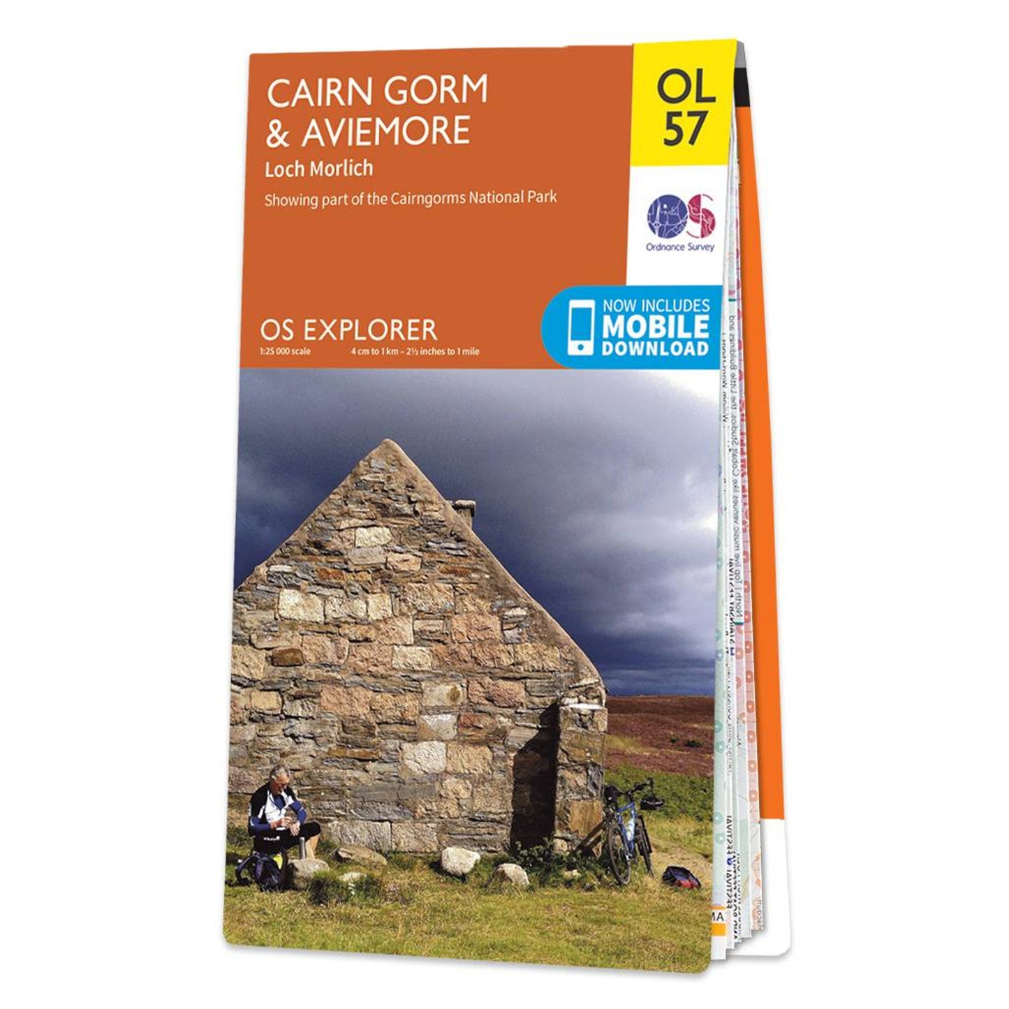 Map of Cairn Gorm & Aviemore OL 57