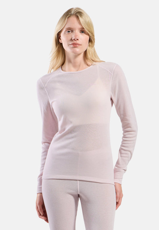 Odlo Women's Active Warm Base Layer Top Crew Neck L/S