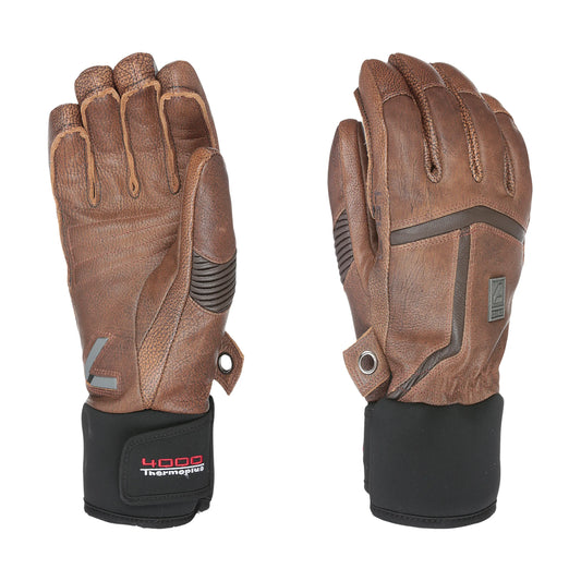 Level Off Piste Leather Glove Brown