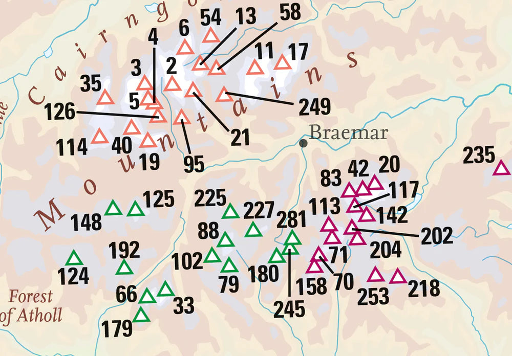 Collins Munros and Corbetts Pocket Map