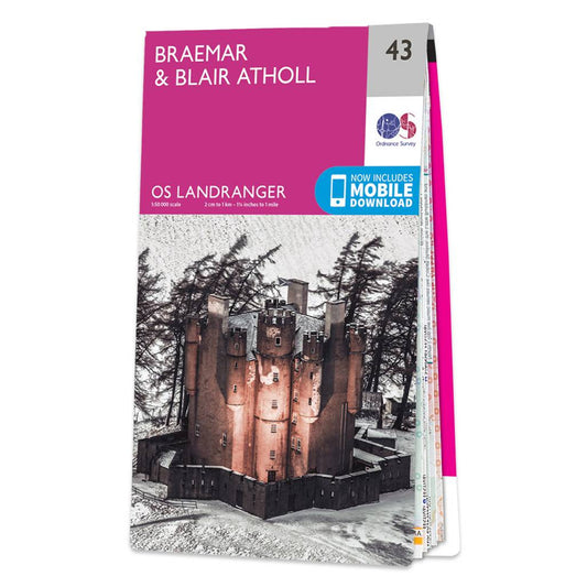 OS Map of Braemar & Blair Atholl: Landranger 43