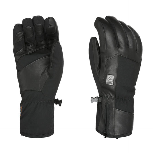 Level Men's Peak Black Gloves