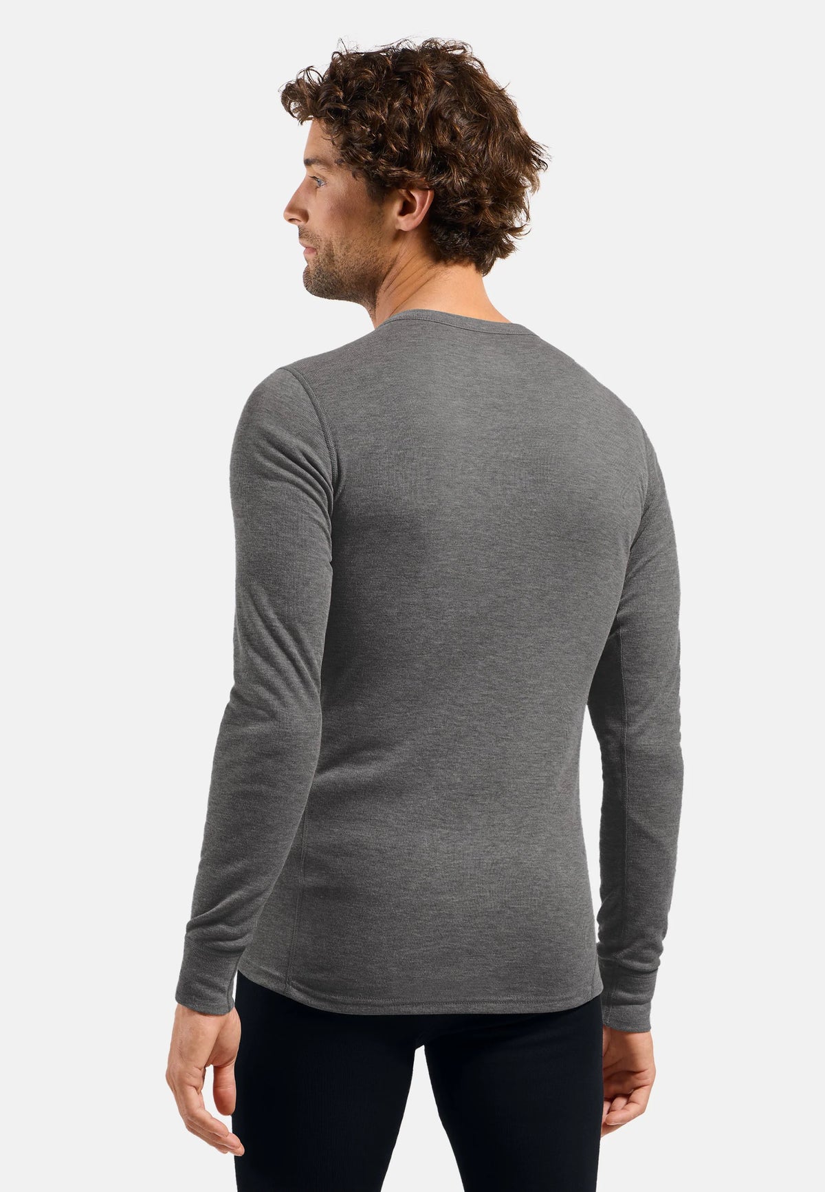 Odlo Men's Active Warm Base Layer Top Crew Neck Long Sleeve