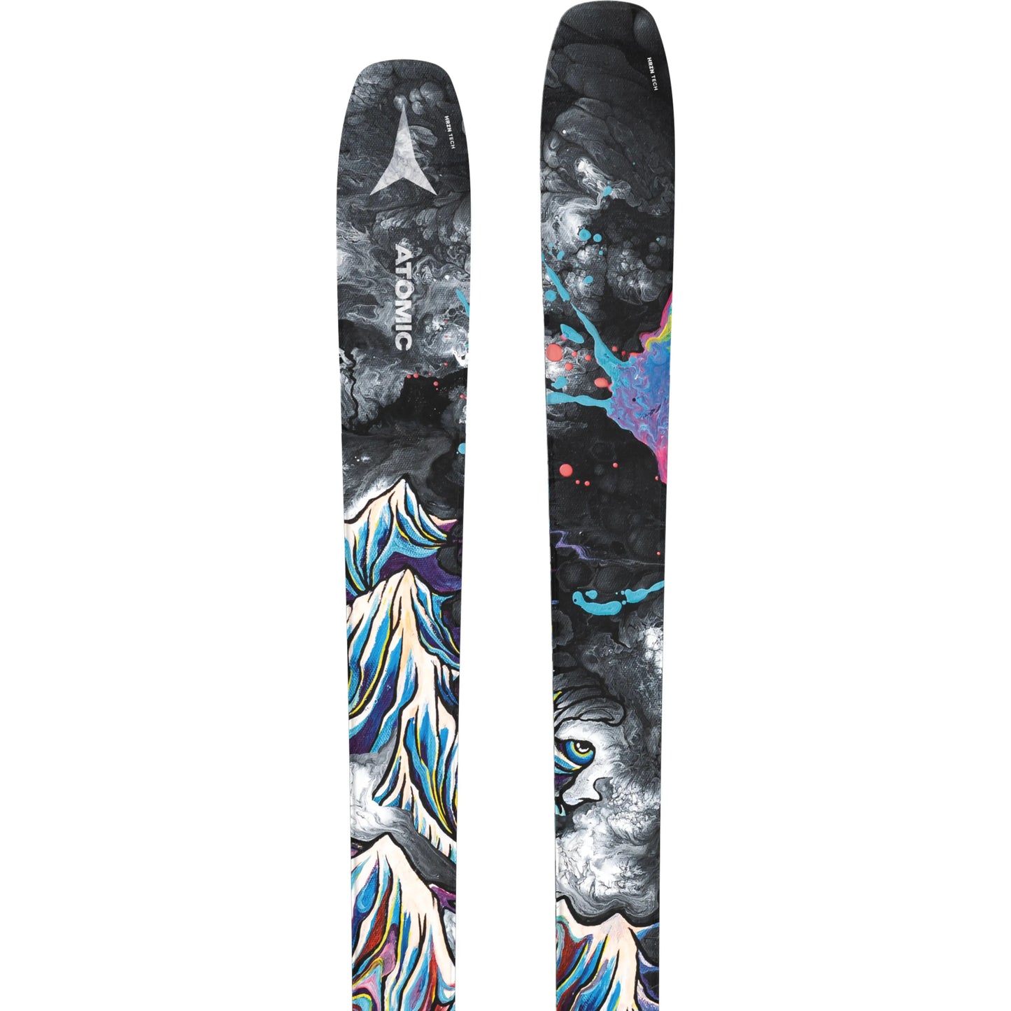 Atomic Bent 90 Skis 2024 Black/Multicolour