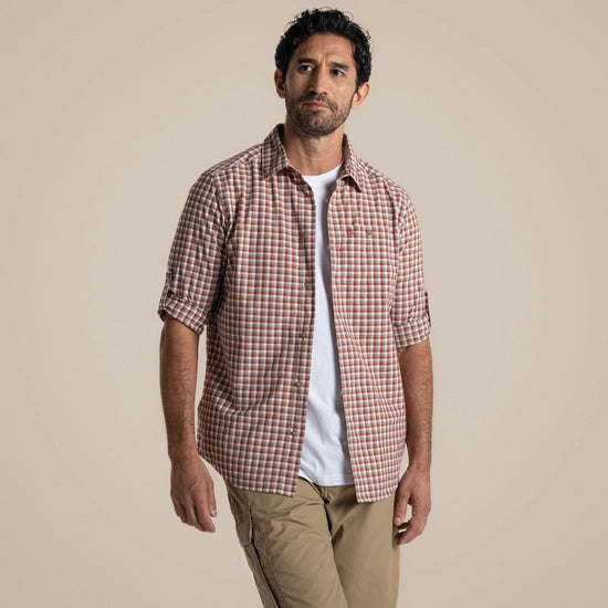 Craghoppers Men's NosiLife Nuoro Check Long Sleeved Shirt