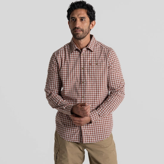 Craghoppers Men's NosiLife Nuoro Check Long Sleeved Shirt