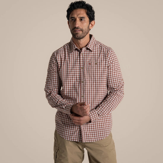 Craghoppers Men's NosiLife Nuoro Check Long Sleeved Shirt