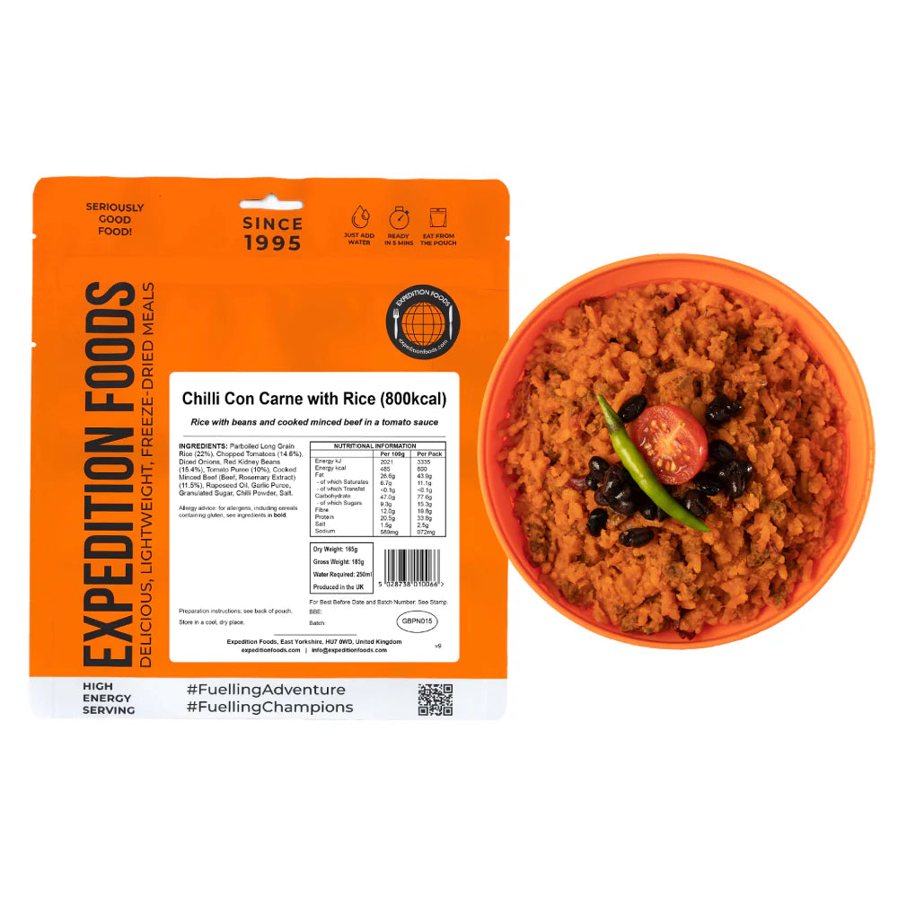 Expedition Foods Chilli Con Carne With Rice