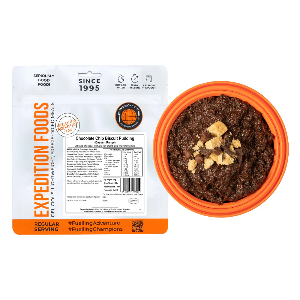 Expedition Foods Chocolate Chip Biscuit Pudding – Craigdon Mountain ...