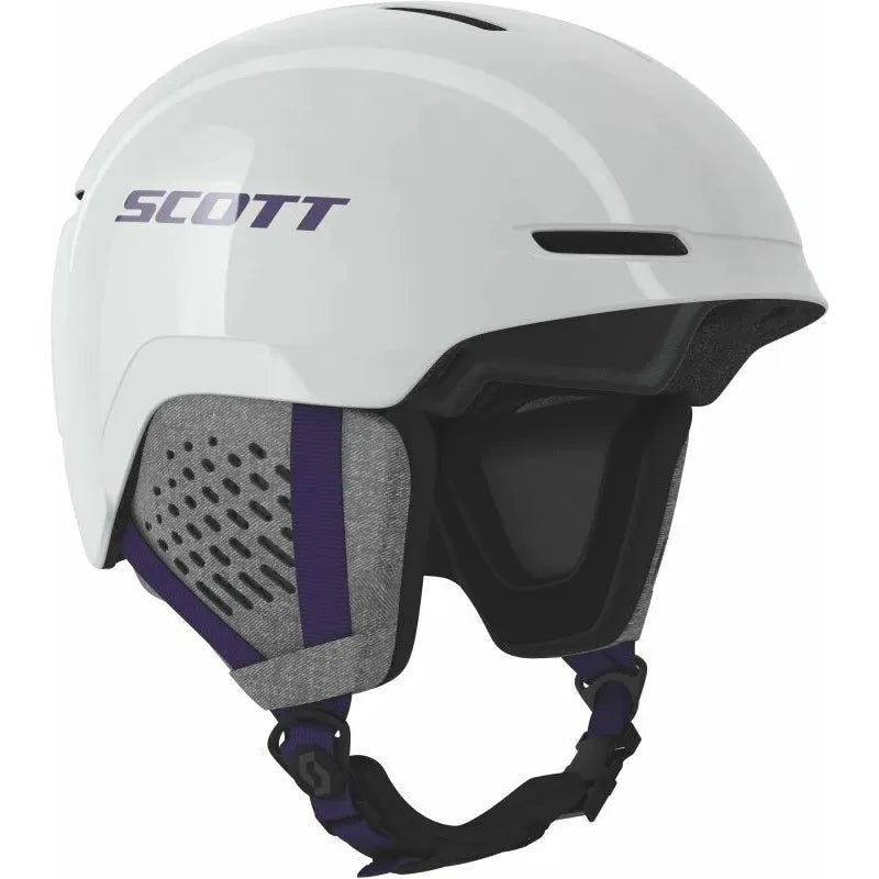 Scott Track Helmet White Pearl Deep Violet