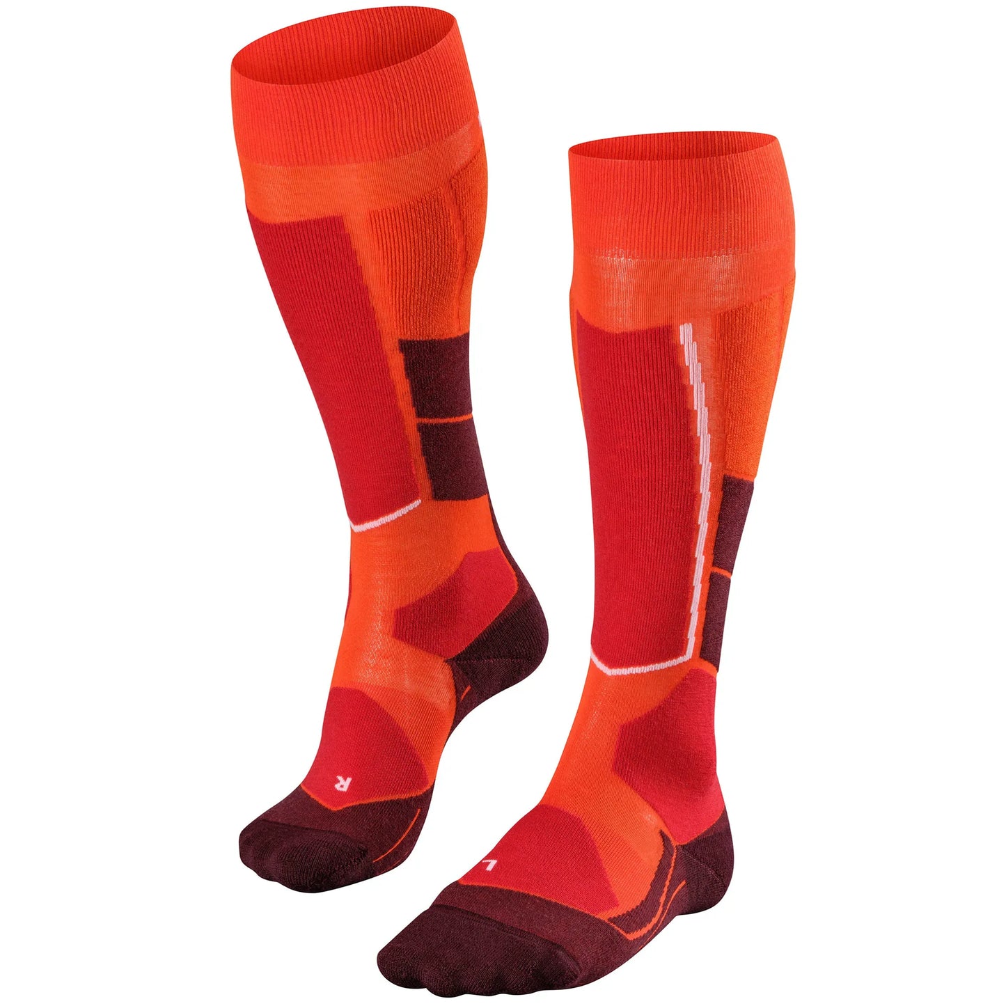 Falke Ski Socks ST4 Wool Touring Womens Low Volume Orange