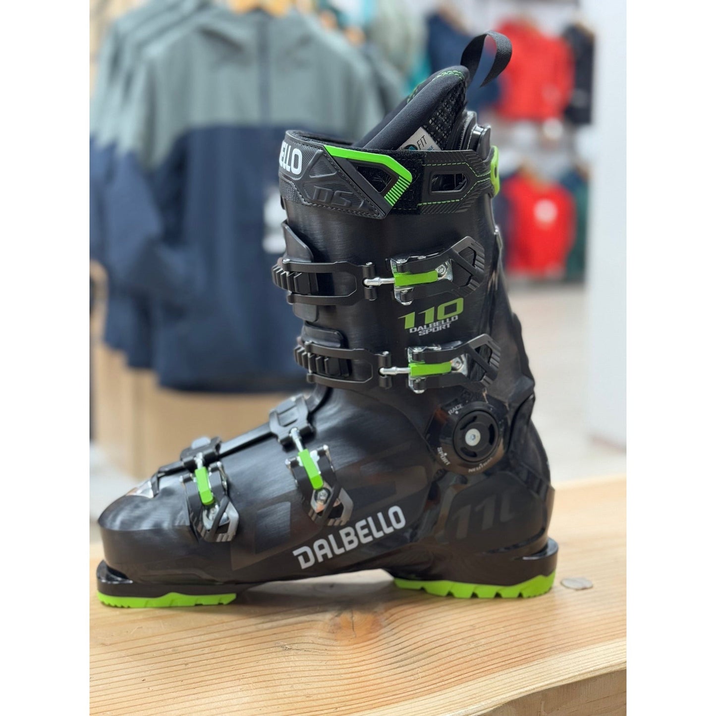 Dalbello DS Sport 110 Mens Black/Green Ski Boots