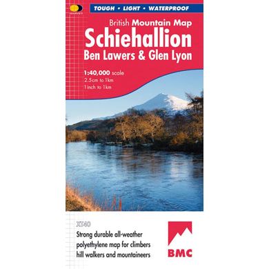 Harvey Schiehallion, Ben Lawers & Glen Lyon British Mountain Map