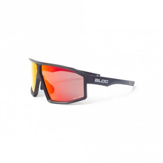 Bloc BL115 Blade Matt Black Red Mirror Sunglasses