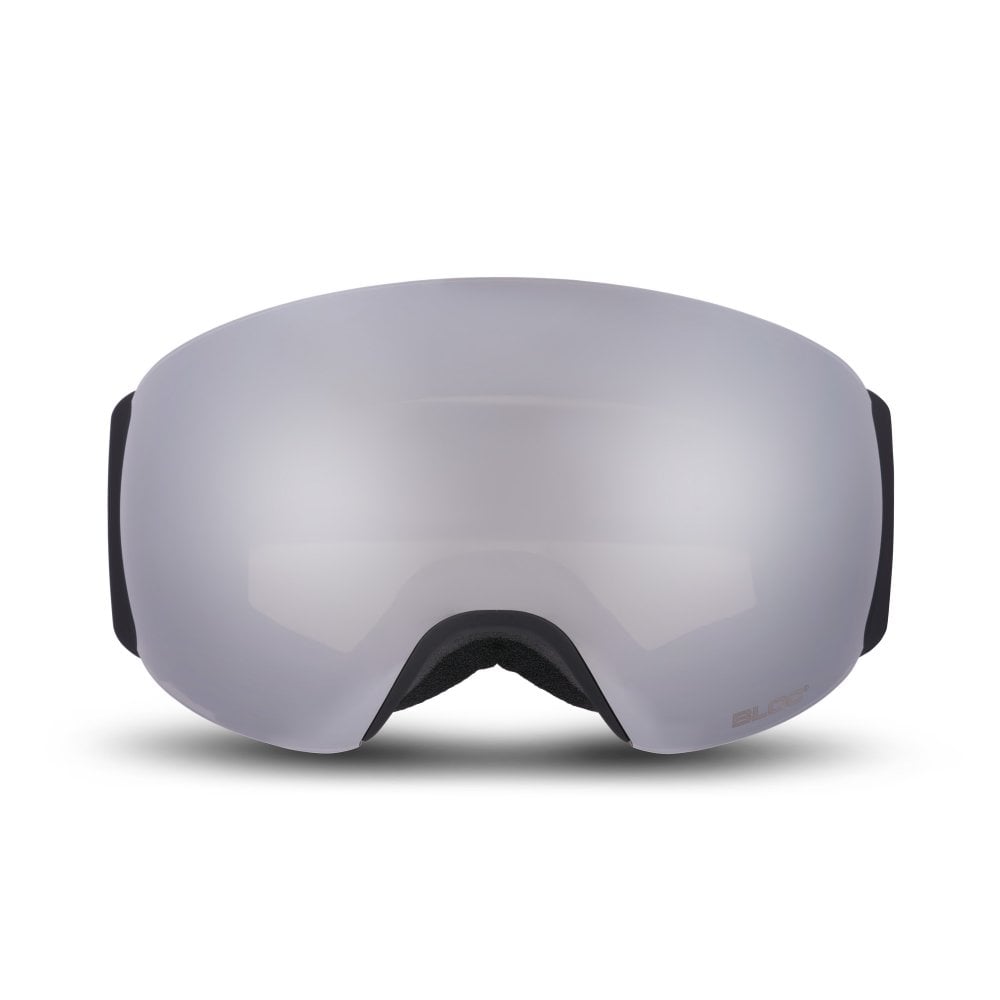 Bloc G990 Forty-Five Matt Black Silver Mirror Lens Cat 3 Plus All Weather Cat 2 Lens Ski Goggles