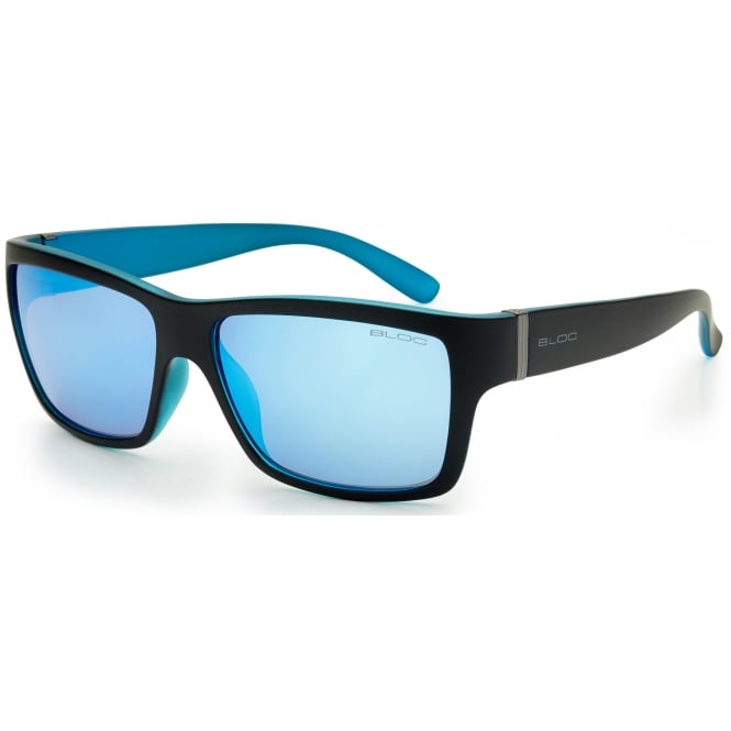 Bloc XB1 Riser Matt Black Blue Mirror Sunglasses