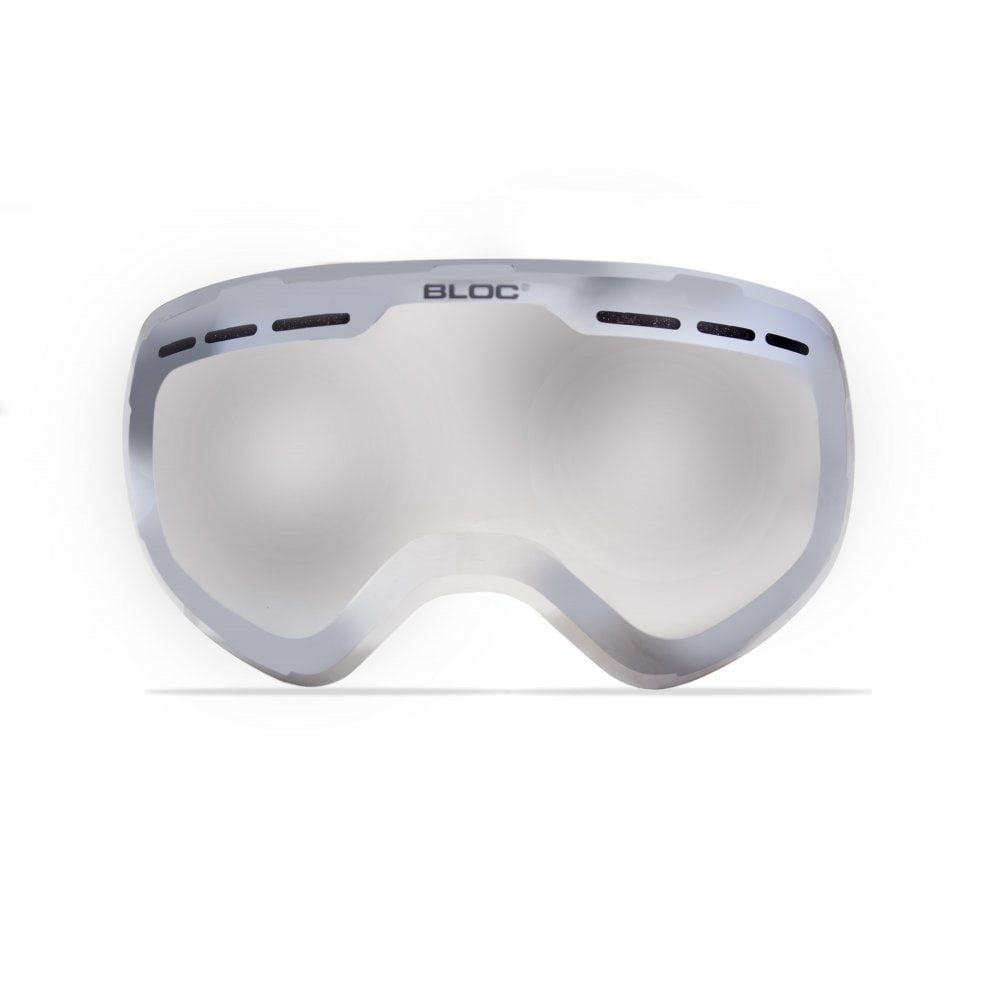 Bloc G51 Eighty Five Matt Orange One Orange Mirror Lens Cat 2 Plus One Silver Mirror Lens Cat 3 Lens Ski Goggles