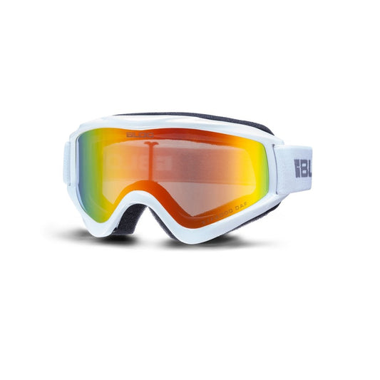 Bloc RK26N Spark White Dark Brown Red Mirror Lens Cat 3 Junior Ski Goggles