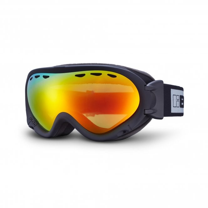 Bloc STW20N Spirit 3 Matt Black Dark Brown Red Mirror Lens Cat 3 Ski Goggles