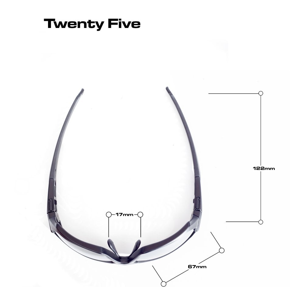 Bloc XMB90 Twenty Five Matt Black Blue Mirror Cat 3 Sports Sunglasses