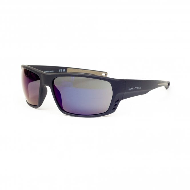 Bloc X805 Warwick Matt Black Blue Mirror Sunglasses